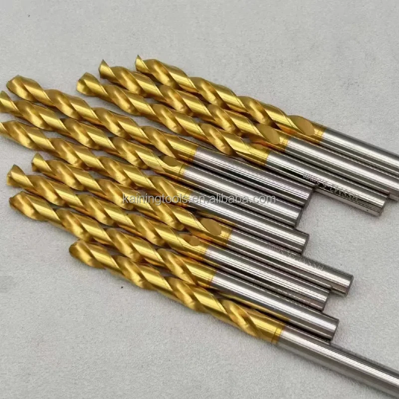 Factory Industrial Grade German HSS M35 Cobalt 5% Parallel Shank Coated Twist Drill High-Strength Eccentric Twist 3mm Drill Bit