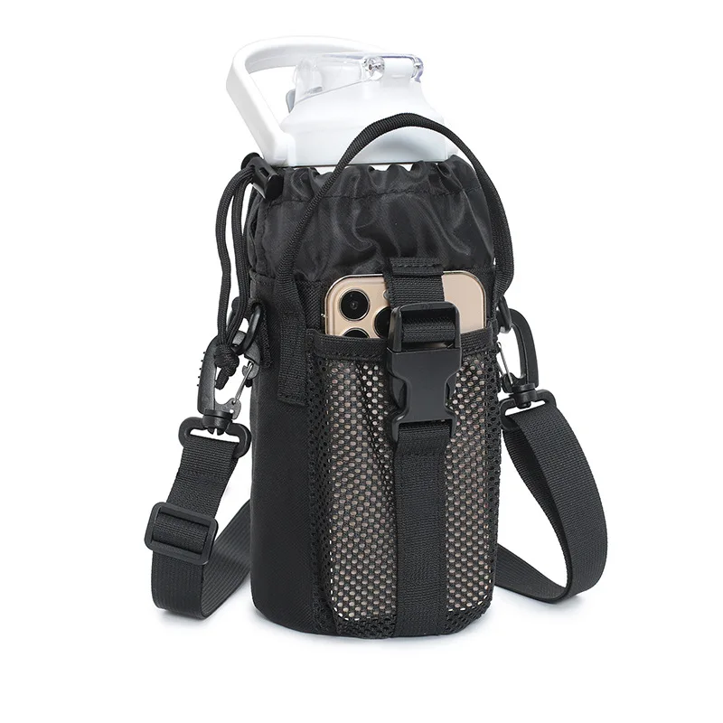 Custom Waterproof Sport Crossbody Bottle Cover Holder Water Bottle Bag Sling With Strap