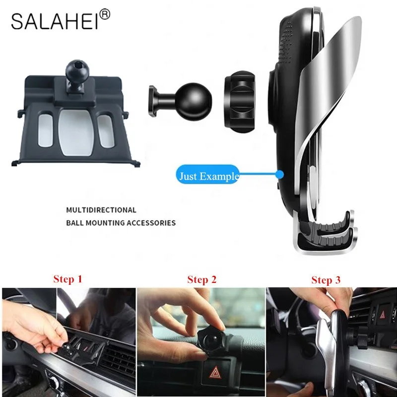 Mirror ABS Aluminum Alloy Mobile Phone Holder For BMW X1 X2 F47 F48 2016-2020 Accessories Car Air Vent Stand Mount Cradle Clip