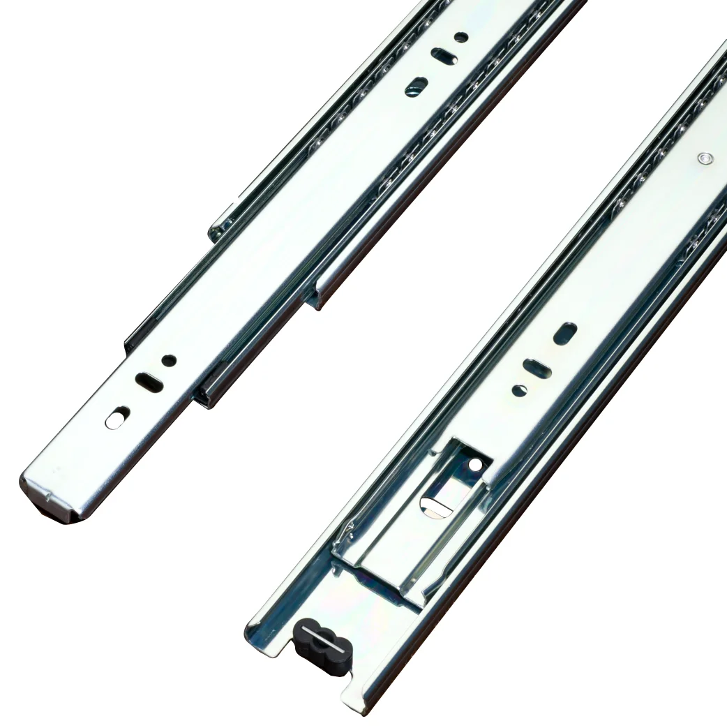 Full customized 45mm width series slides full extension ball bearing drawer telescopic guide railways kitchen cabinet sliders