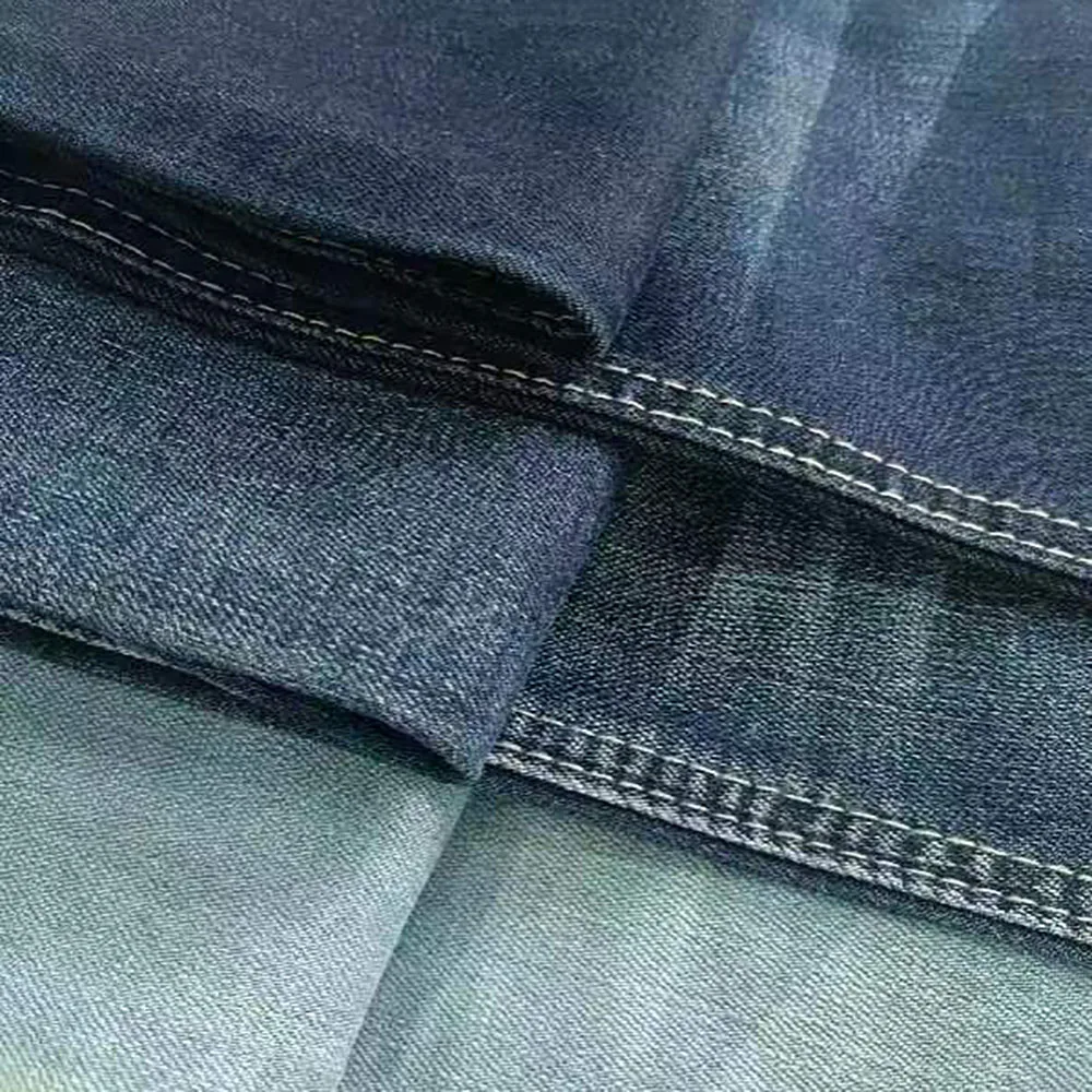 Cheap wholesale stretch twill jean knitted denim fabric