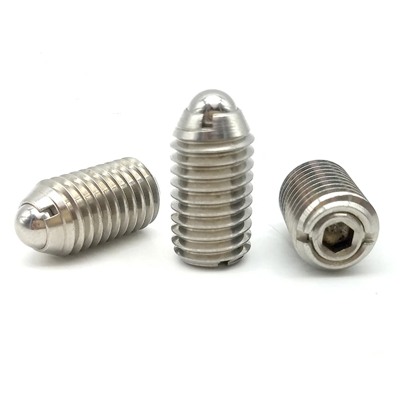 Metal Ball 55HRC SS303 BPCF spring loaded plunger steel housing press fit ball spring plunger