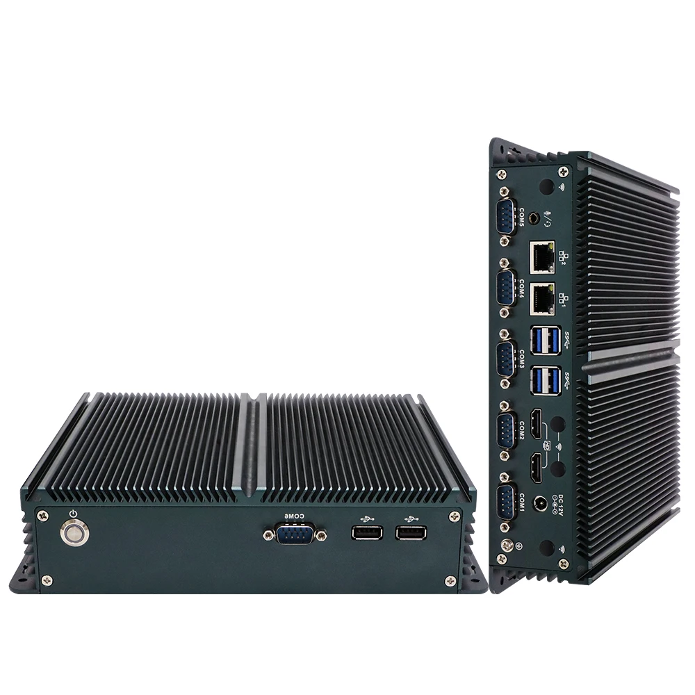 Iwill Fanless RS232 RS485 Com N100 Processor Industrial Desktop Computer PC for Rail traffic