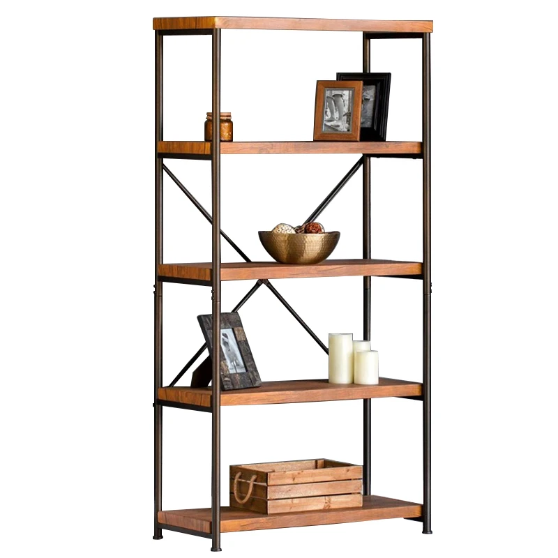 
Anti-rust Stable Bedroom Furniture for Bedroom Iron Frame MDF Brown Black Stacking Racks Multi Layer 