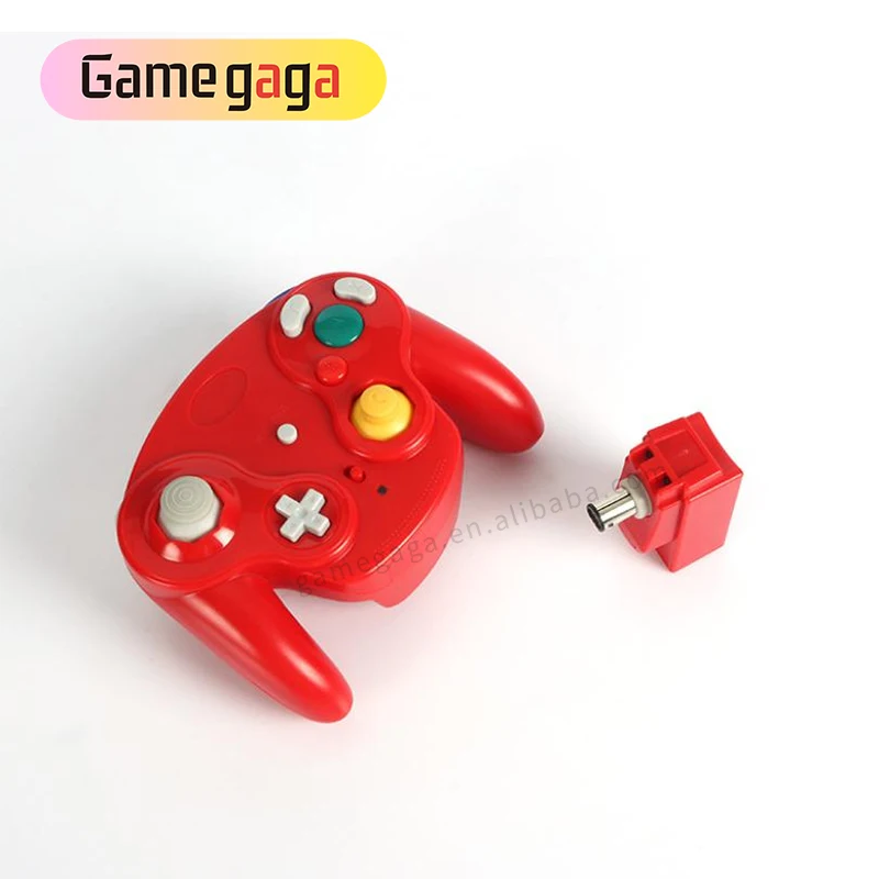 2.4G Wireless Game Controller with Receiver Adapter Joystick for Wii U Gamecube NGC Gamepad