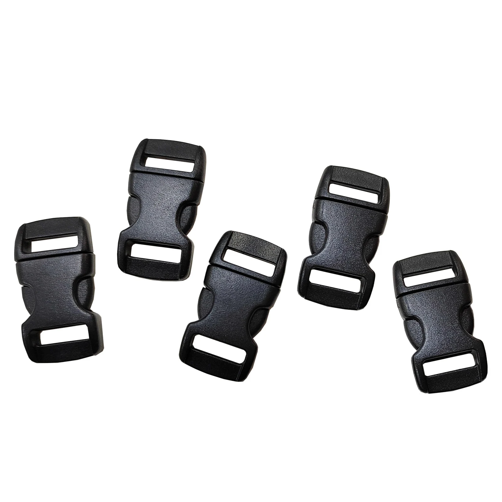 10mm black plastic backpack shoulder strap adjuster Side Release Buckle For Outdoor Tactical Luggage Webbing Size Bag Parts