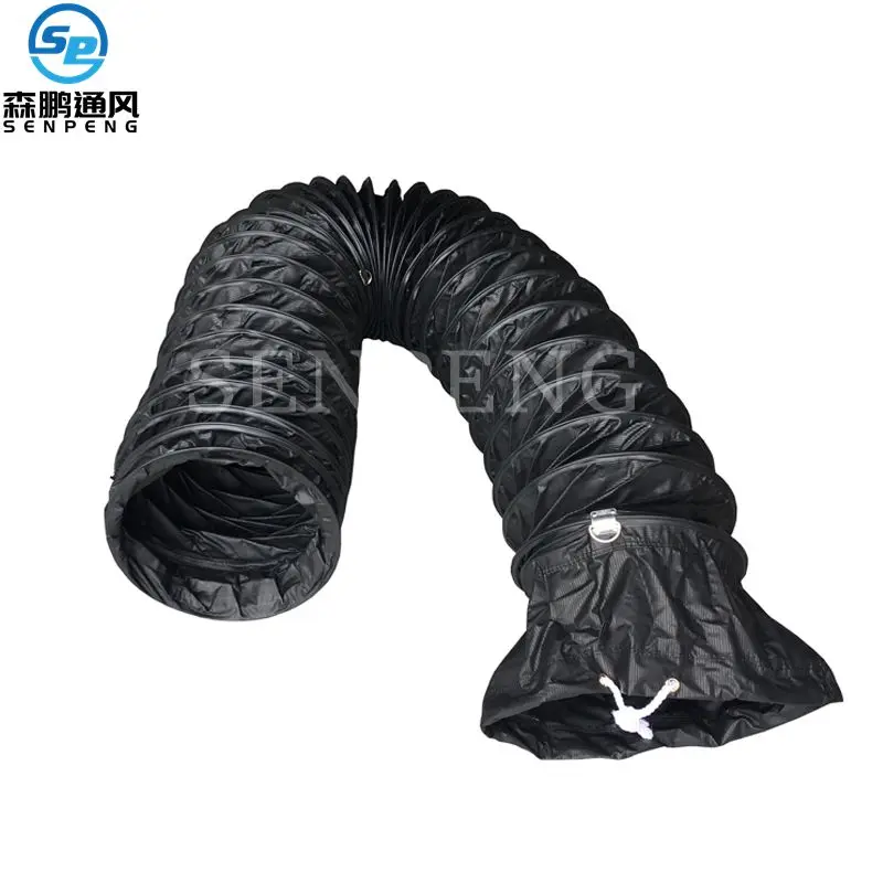 200mm Diameter 5m Length Black Fire Resistant and Anti Static Flexible Air Duct Hose