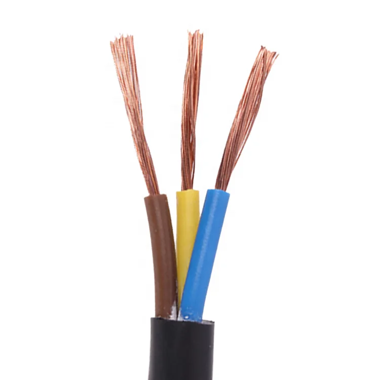 CE сертифицированный промышленный гибкий H07RN-F 3 ядра 0.75mm2 резиновый оболочка кабель
