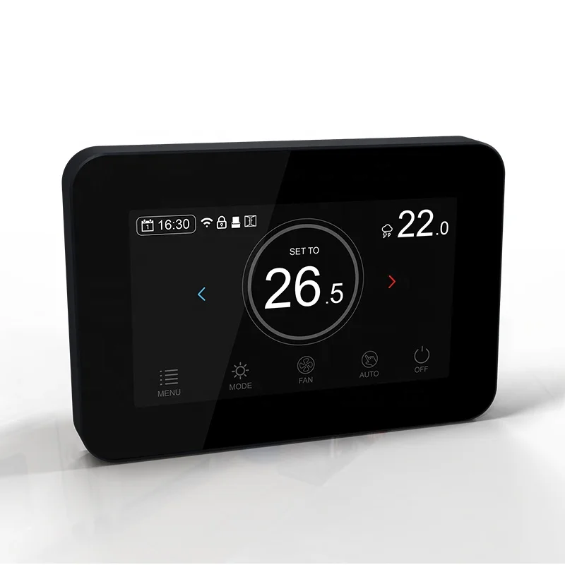 4.3inch Touch Screen Easy Operate 2.4G Tuya WiFi Programmable Room Thermostat for Electric Heating System OEM/ODM  Factory