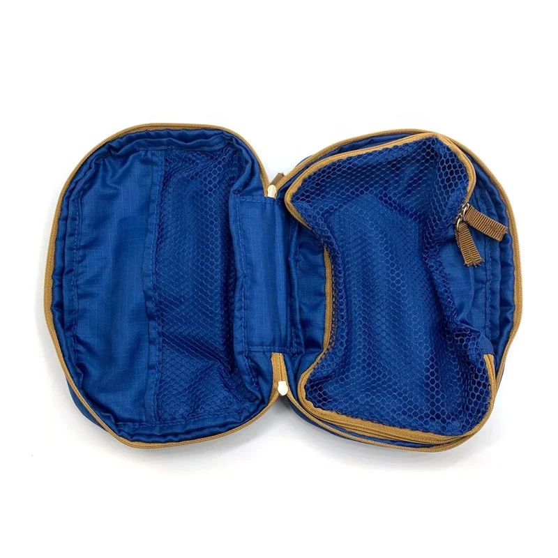 Eco Friendly Material Recycled PET Rpet Travel Toiletry Bag Sustainable RPET Fabric Mens Wash Bag