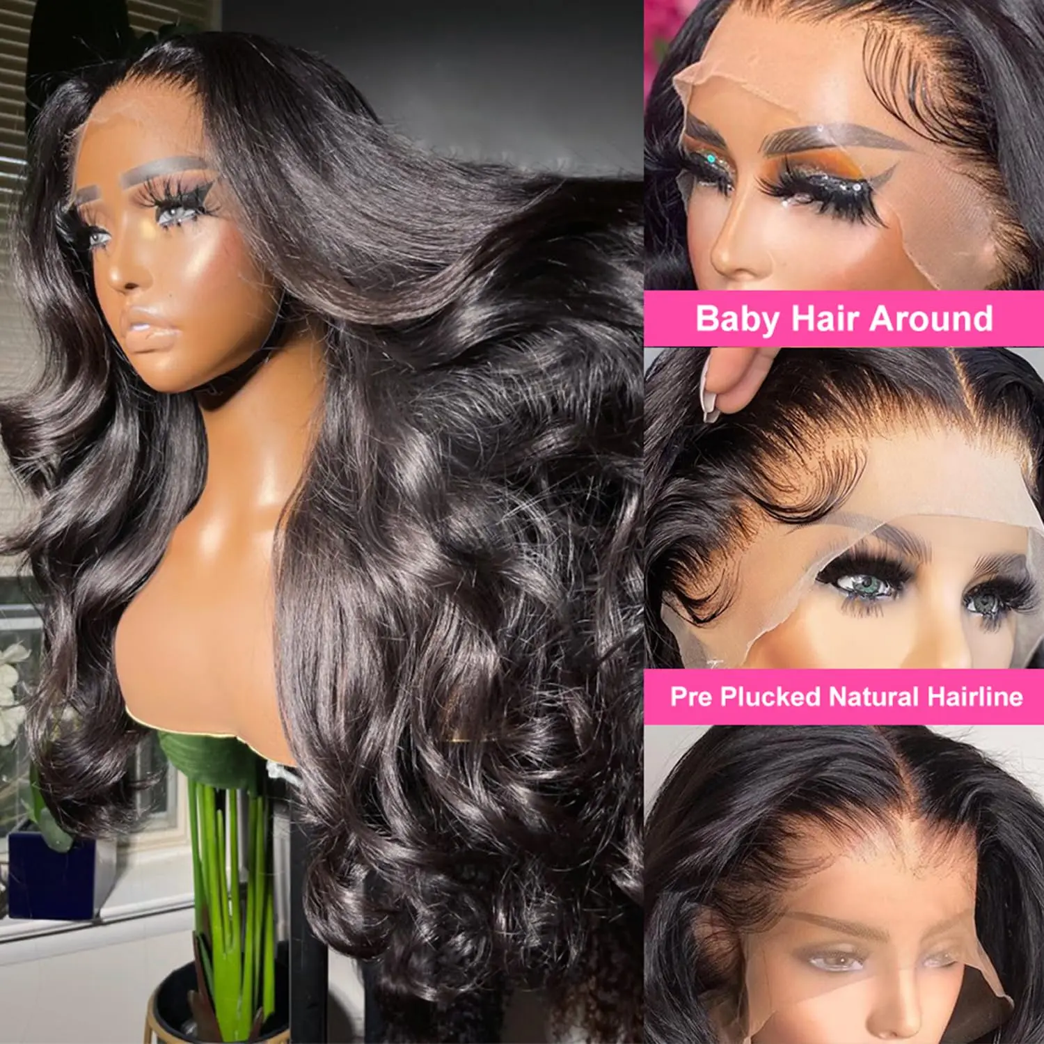 Wholesale 150 Density 13x4 Full Lace Frontal Body Wave Human Hair Wigs Aliexpress Online Shopping Deep Wave Lace Front Wig