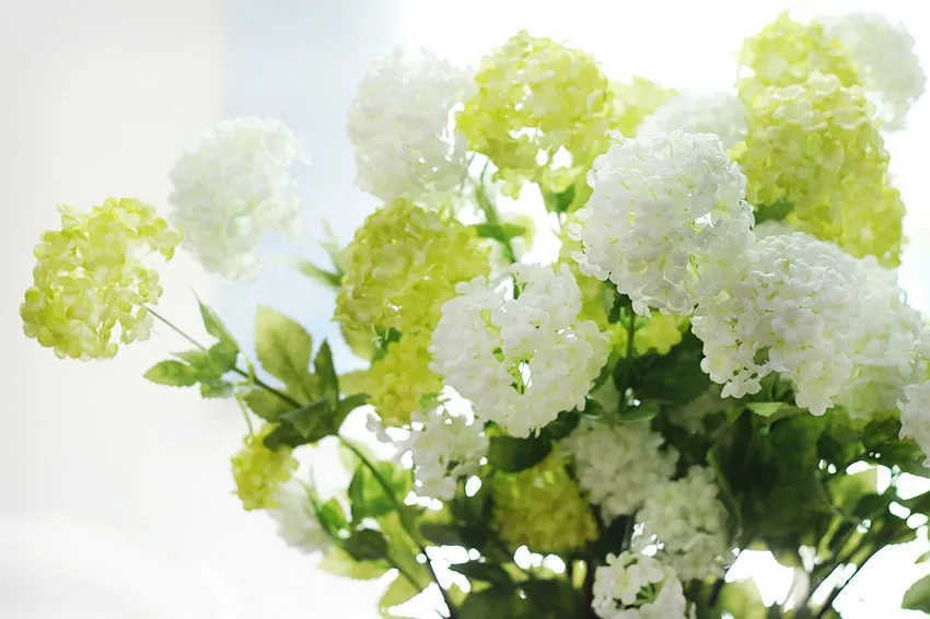 FC-3003 Spot supply four small hydrangea simulation flower wholesale snowball home decoration