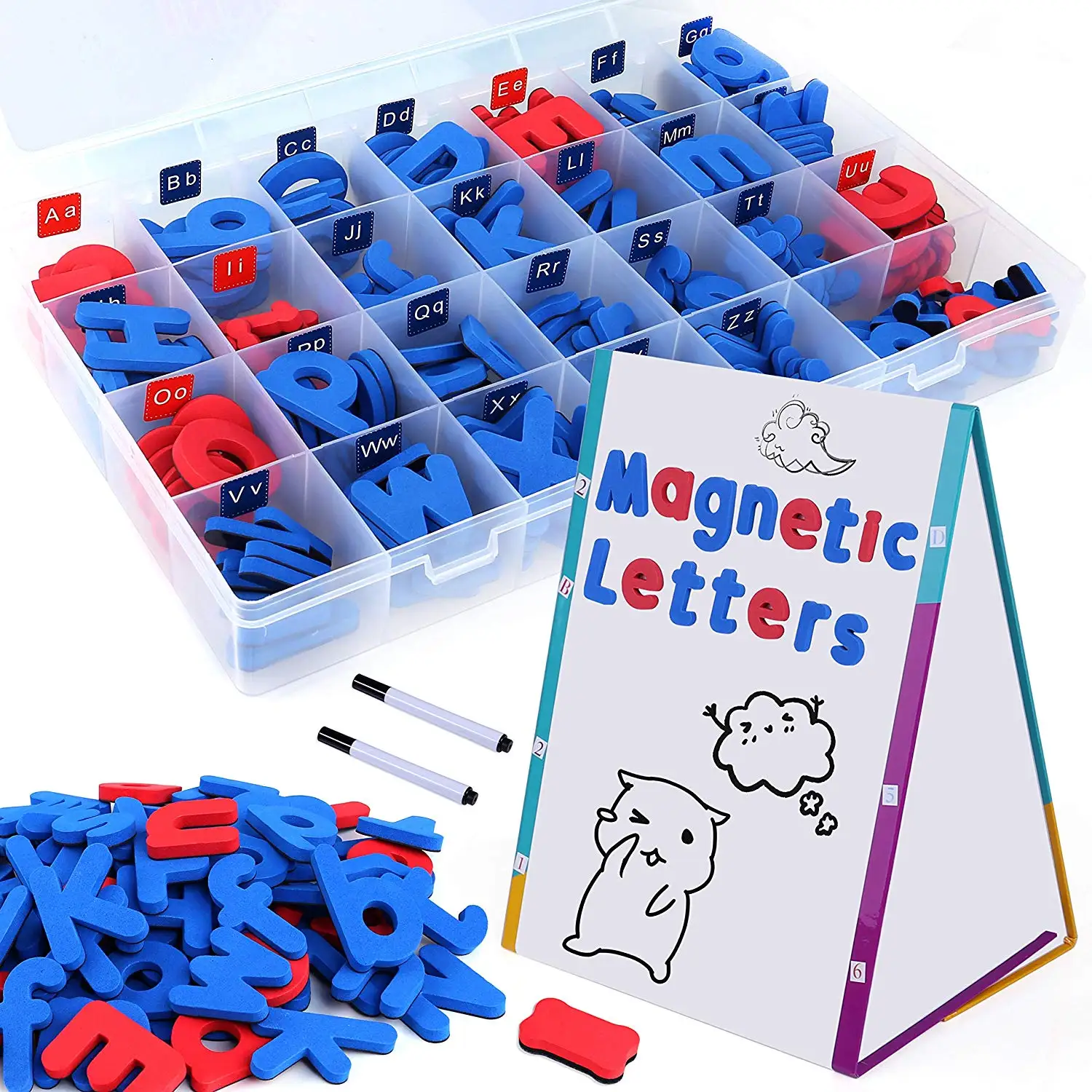 Letter Magnetic Tape Mental Puzzle Children Kindergarten Learning Cognition English Alphabet Pinyin Early Education Toy