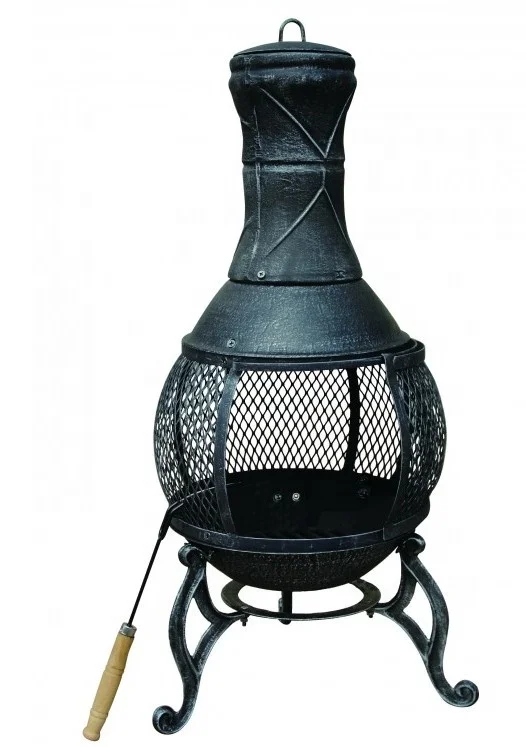 Whole cast iron 89cm H outdoor chiminea chimney