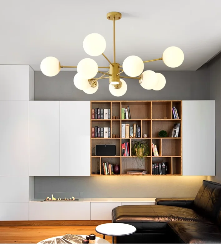 High Quality White Bubble Glass Ball Pendant Lamps LED Warm Light for Indoor Hotel Lighting Available for Wholesale