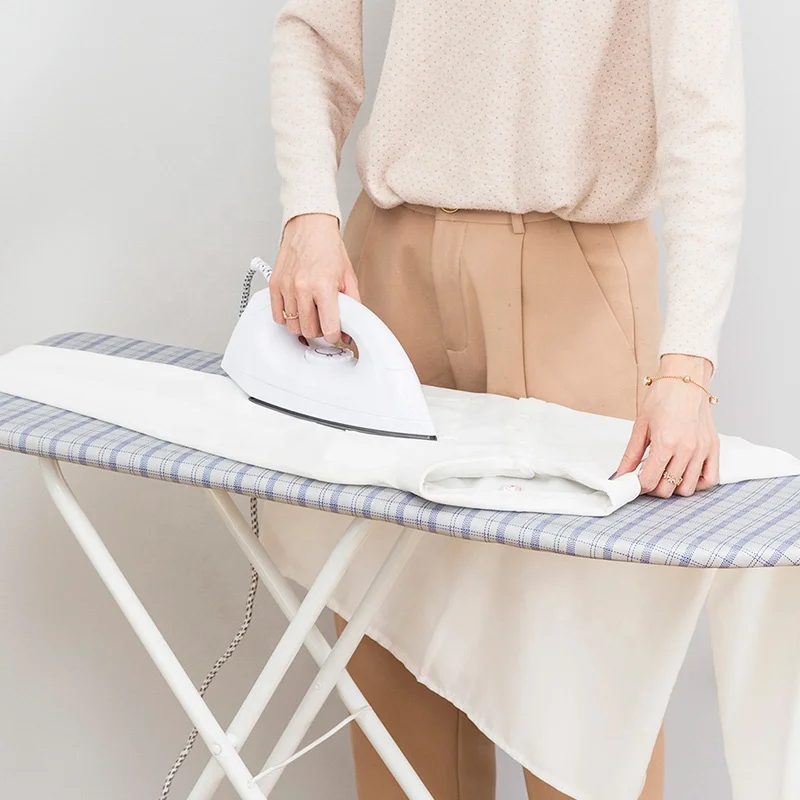 Foldable Big size wood ironing board with fire resistant cover