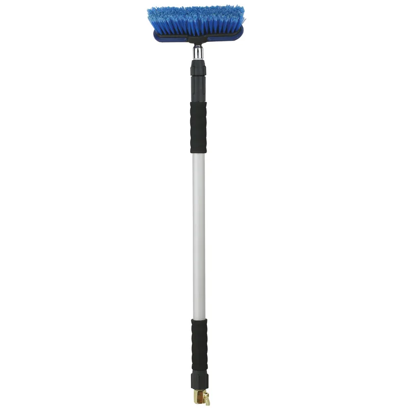 Microfiber electric truck soft bristle soap dispensing foam automatic cleaning car wash brush with long handle