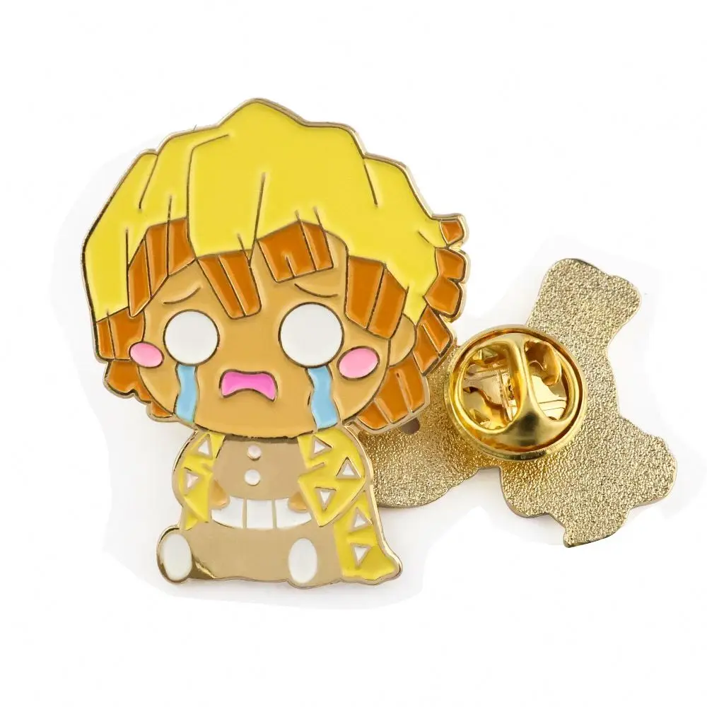 China Custom Souvenir Gift Fire Axe Enamel Badge Soft Magnetic Fireman Bar Decorative Lapel Pins Men Suits For Men