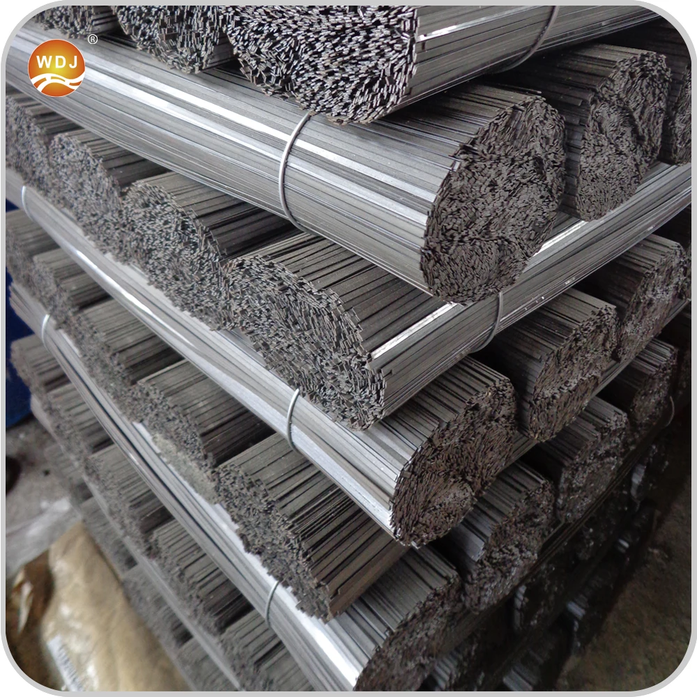 Making sweeper brush bristle flat steel wire