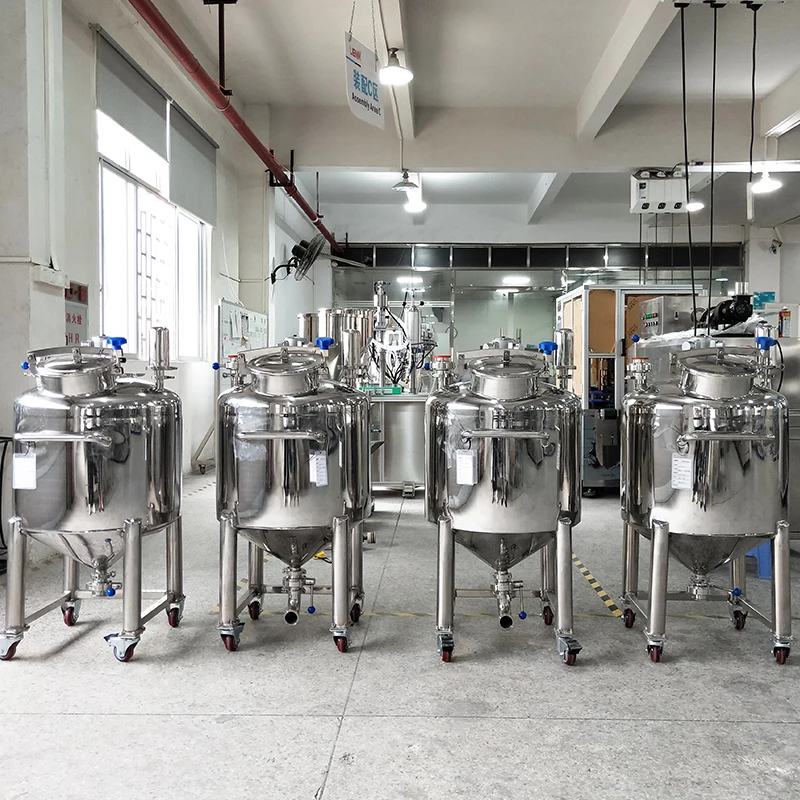 Industrial Stainless Steel Chemical Double Jacketed Mixing Tank Wax Melting and Storge Tank