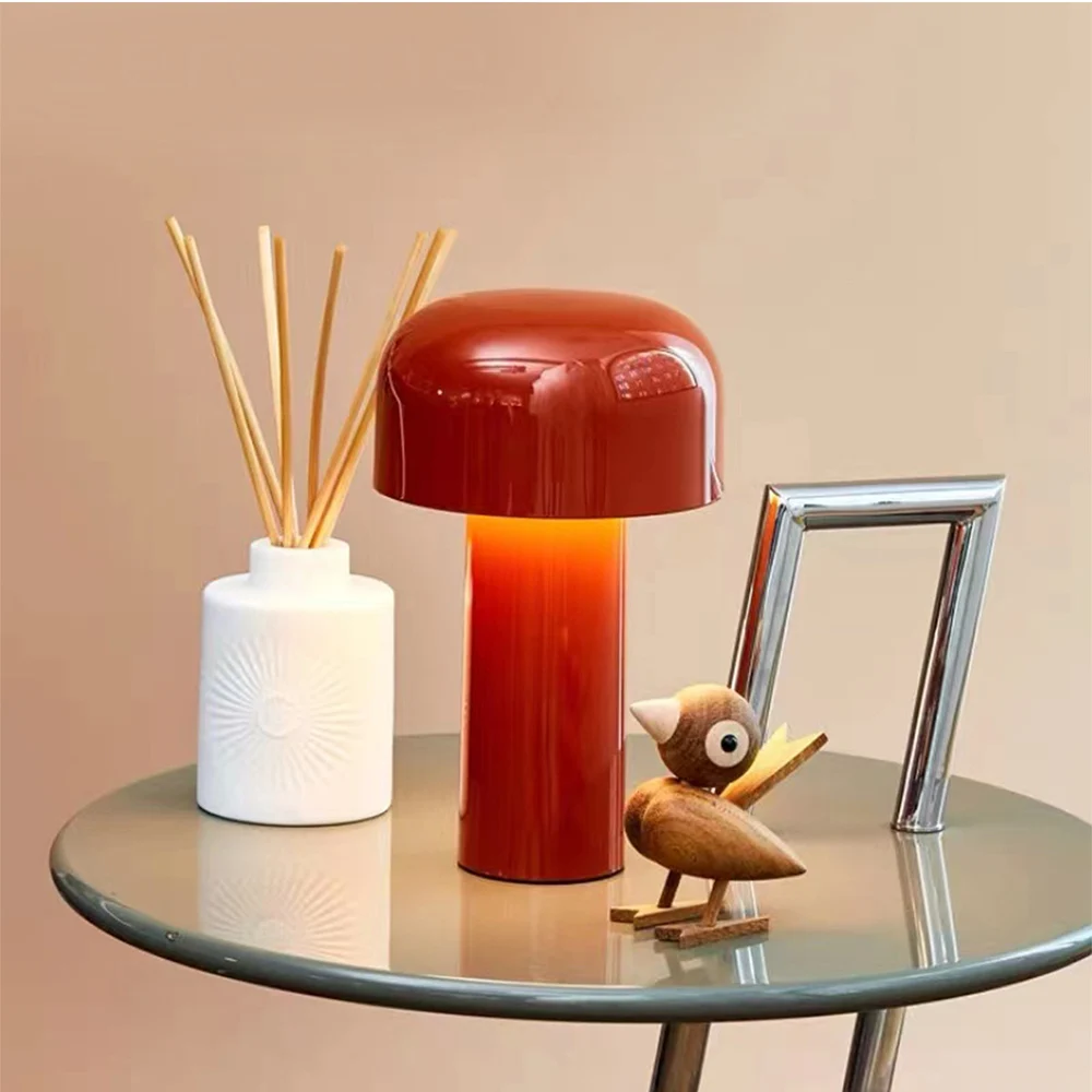 Modern Minimalist Nordic Rechargeable Net Red Mushroom Night Light Mushroom Table Lamp