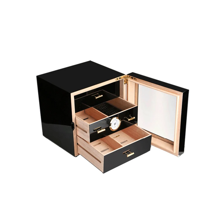Goldsions Handmade Custom Cigar Cabinet Storage 150 CT Humidor Organizer