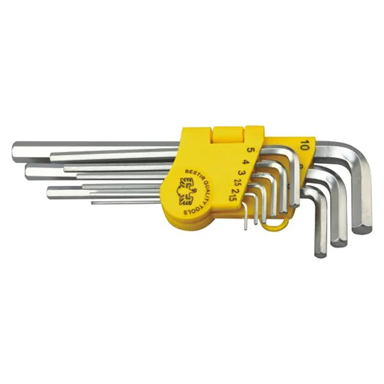 9PCS Hex key Hex Key Wrench Chrome Hex Key Set