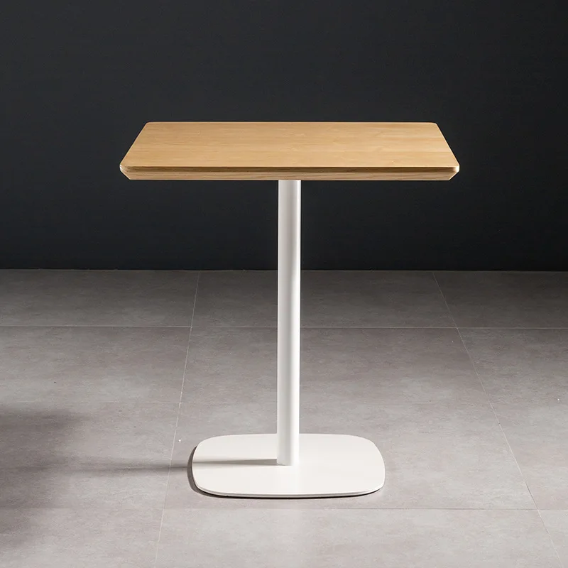 Современный минималистичный дизайн ресепшн обеденная стойка кафе предмет маленький квадратный обеденный стол