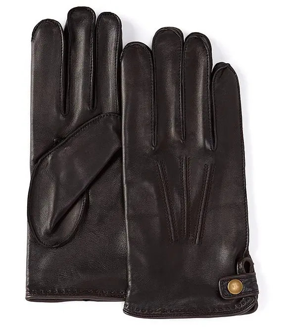 Wool Lining Men Winter Genuine Sheepskin Leather Car Driving Gloves for Warm From Lixian Factory