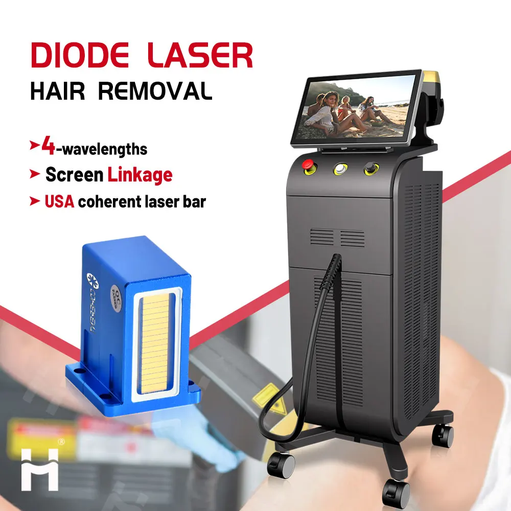 Диодный лазер новые продукты ледяной титановый 500W-3000W 808nm диодный для удаления волос