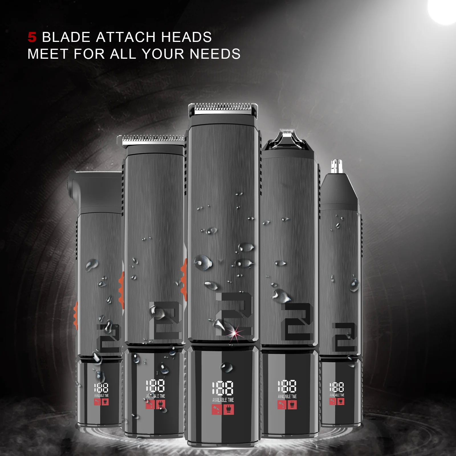 Профессиональный 14 в 1 Многофункциональный набор для ухода за бородой и телом машинка для стрижки волос в усах и носу мужские машинки для стрижки волос