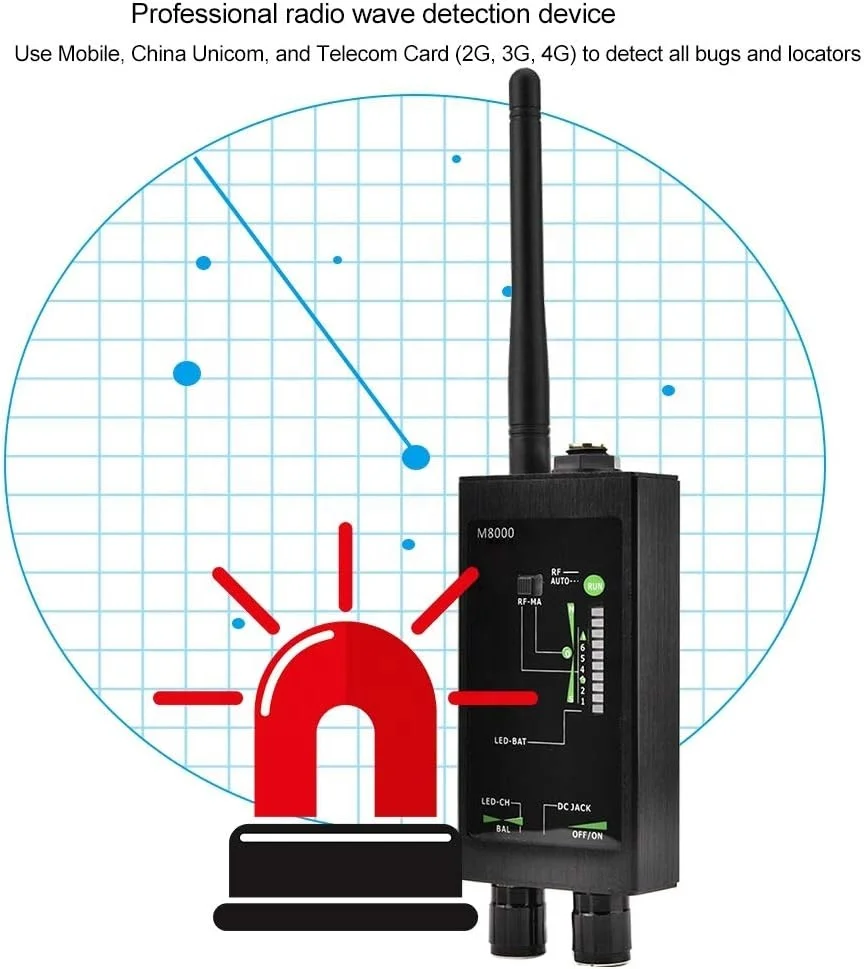 QZT Anti Spy Detector Radio Wave Rf Gsm Device Hidden Camera Detector And Wireless Camera Finder
