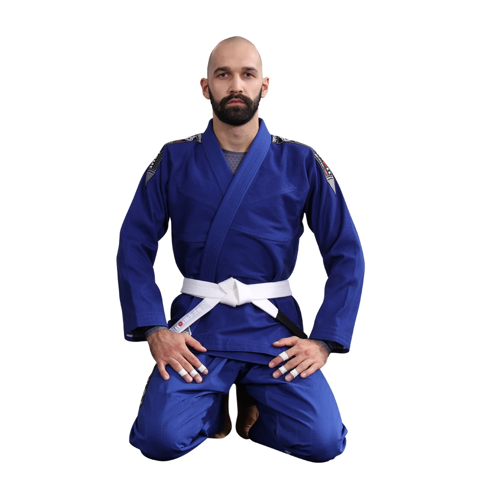 High quality new bjj gi custom jiu jitsu kimonos 2024 Ibjjf Approved Royal Blue