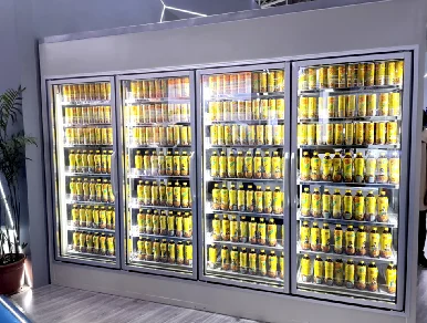 Коммерческая холодильная камера/глубокая морозильная камера/стеклянная дверь холодильная камера для супермаркета