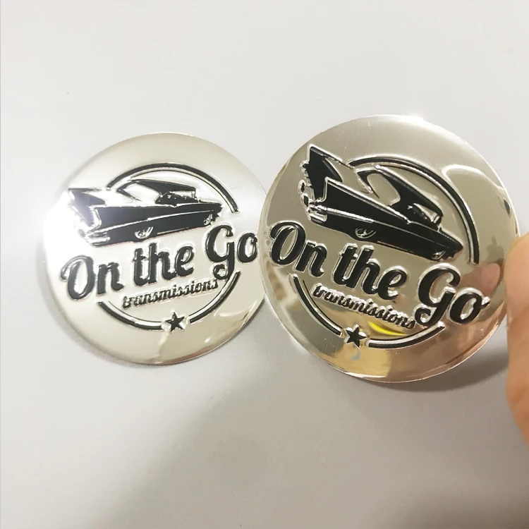 custom brand logo metal aluminum emblem metal car stickers for car/motor decoration