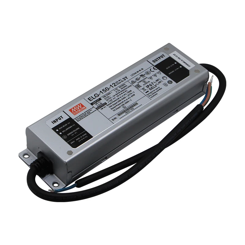  Бренд Mean well представляет ELG-150-12A-3Y 12V 150W Светодиодный драйвер 12 5 блок питания
