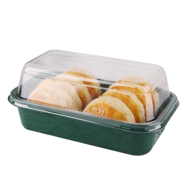 Dessert Tiramisu Cake Brownie Plastic Container With Lid Pastry Blister Bakery Gift Boxes