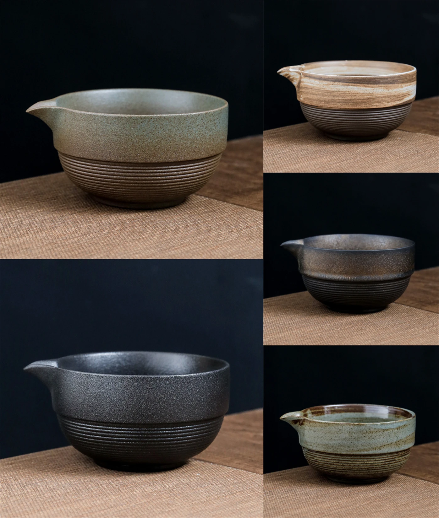 Matte White Ceramic Matcha Tea Bowl with Pouring Spout Ceremonial Accessories Matcha Tea Cup Set Ceremony Chawan Matcha Bowl