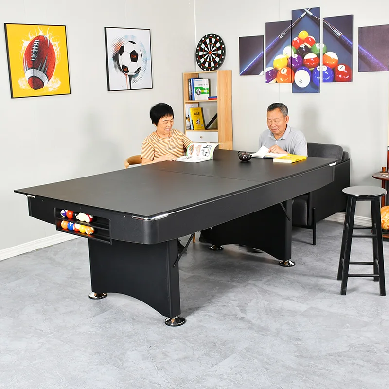 Quick installation of a new 7-foot folding billiard table for adult indoor home use, 2-in-1 Pool