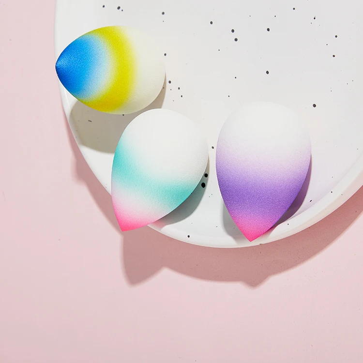 Custom Your Logo Beauty Cosmetics Blender Make Up Powder Puff Aurora Makeup Sponge