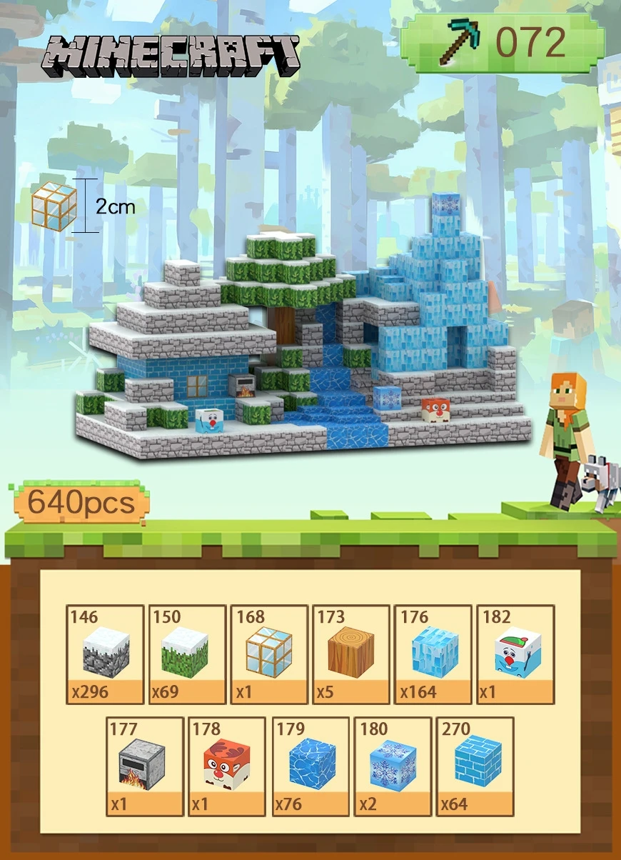 2024 New Educational Block Innovative Kids Products Montessori Magnetic Magic Cube 3d DIY My World Building Blocks Toys