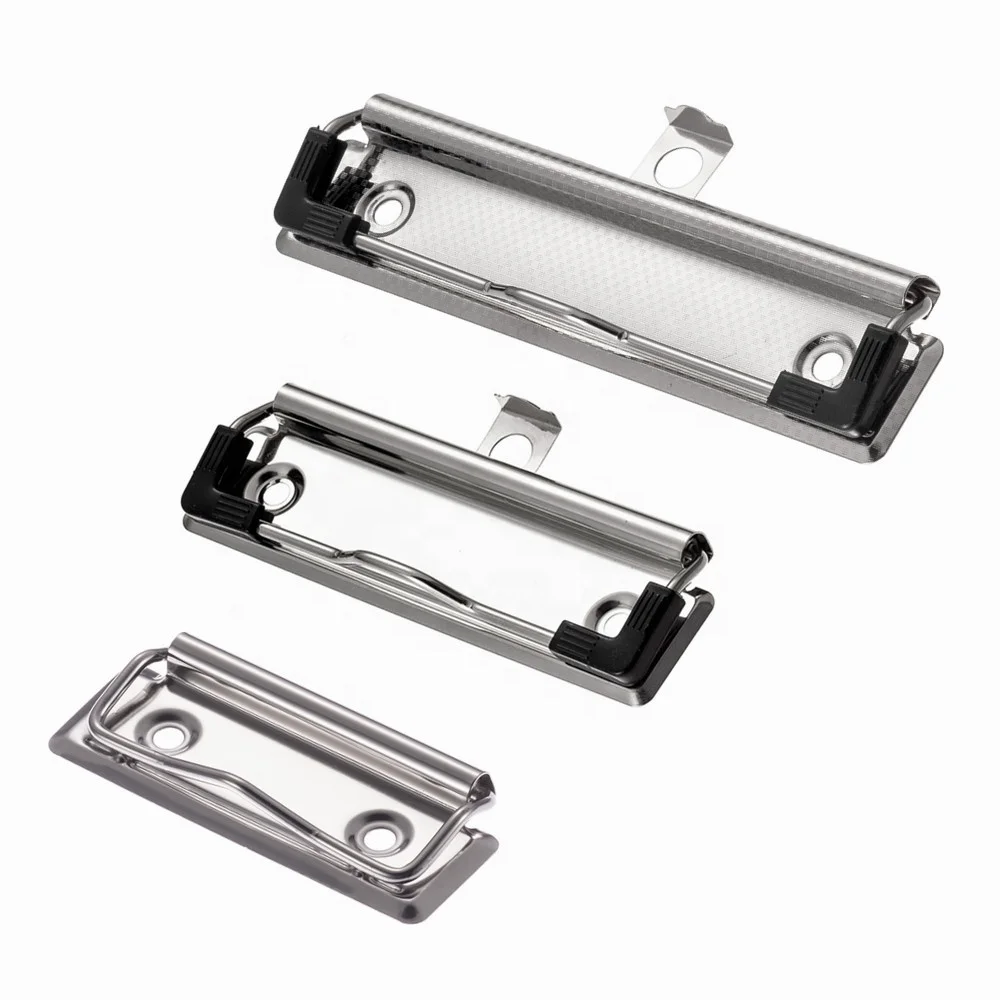 Hot sale clipboard accessories metal board clip nickel plated metal clip for file folder