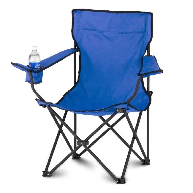 Portable Lightweight Foldable Camping Chair with Customized Printing Oxford Beach Chair with Cup Holder Fishing Chair Outdoor