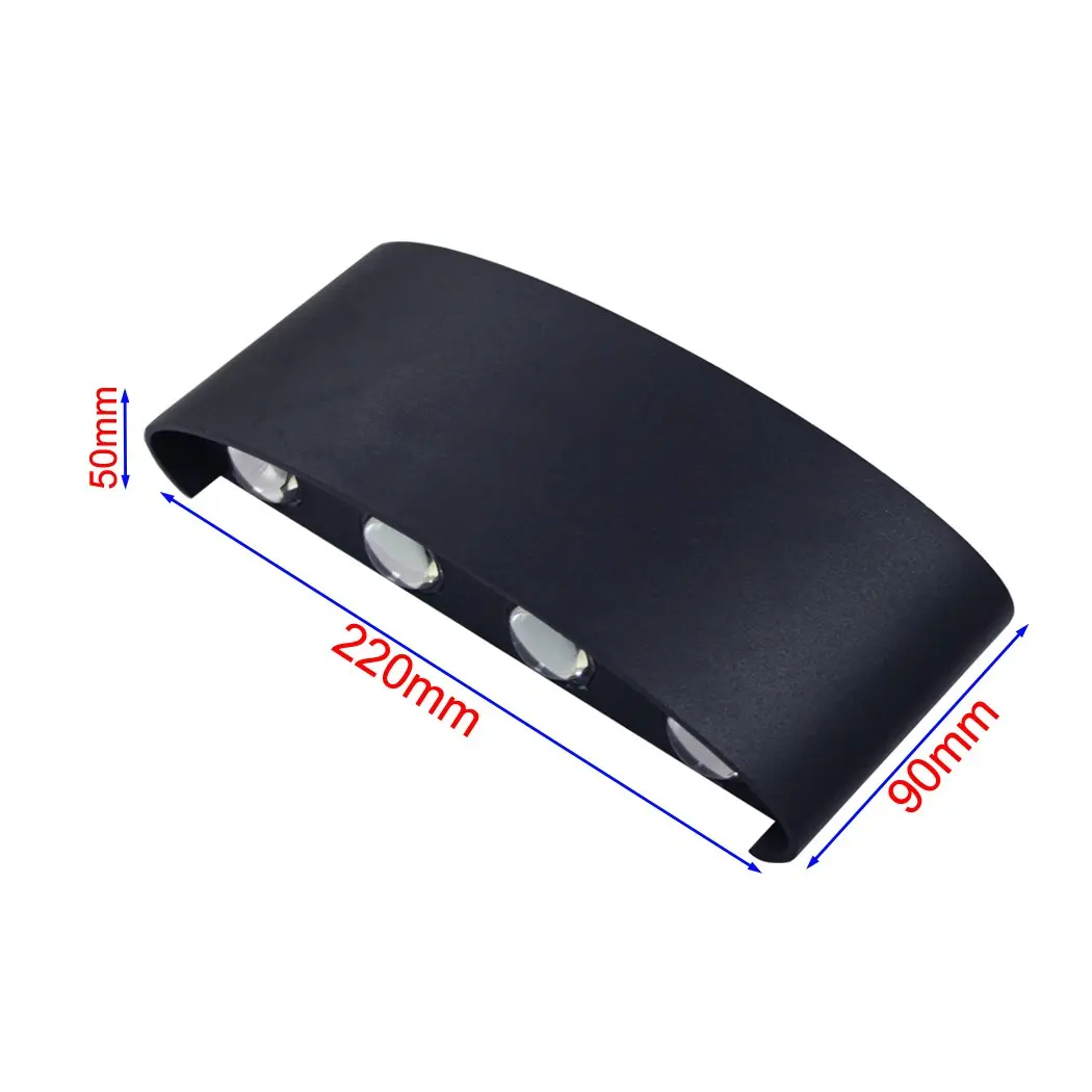 12W Waterproof Modern LED Wall Lamp Aluminum Modern Wall Sconce Wall Lights for Home Bracket Light Plastic 90 20 80 Indoor 300