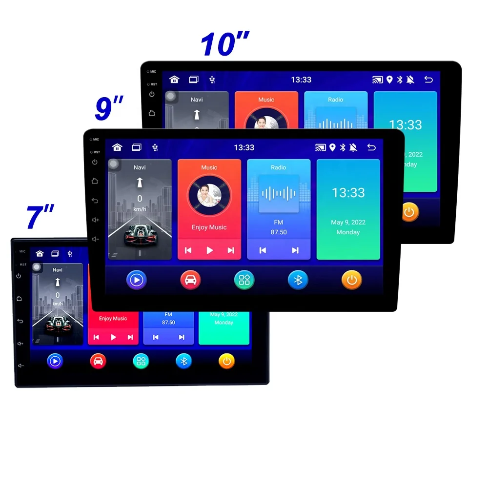 2 Din Android 7 9 10 Inch Car Multimedia Video Player Universal Double Din GPS Navigation Universal Stereo Radio