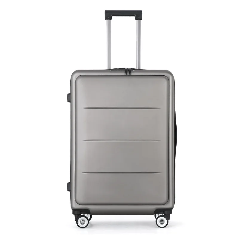 Luggage with TSA Lock ABS Durable Lightweight Suitcase with Hooks, Spinner Wheels Cross Stripe Luggage Sets 20in/24in/28in