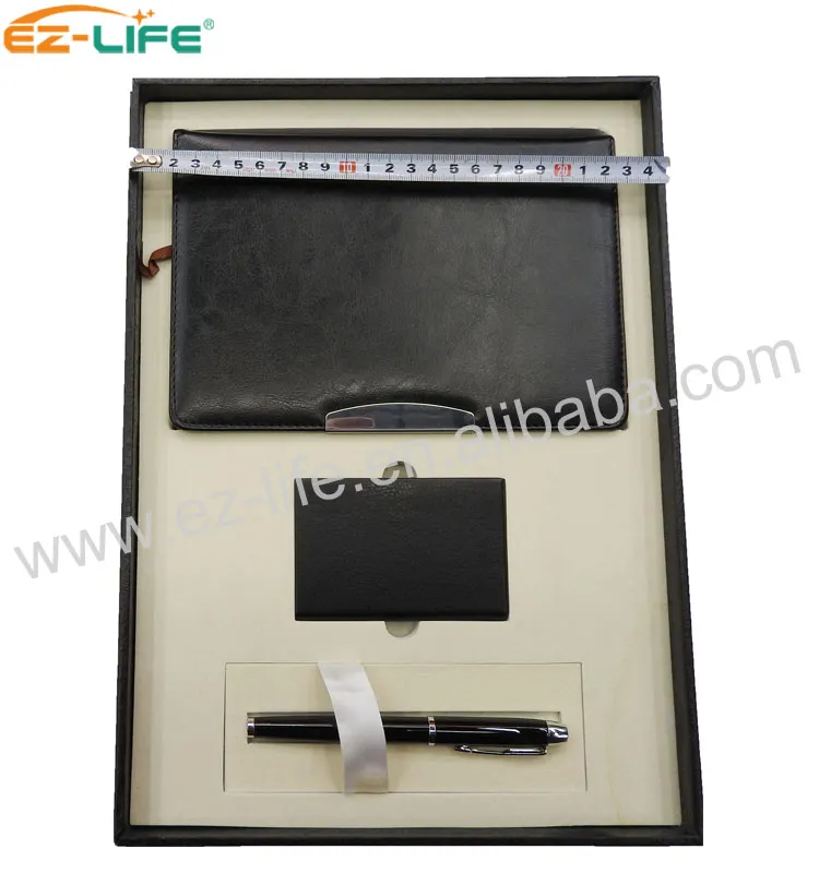 Advertising Best Selling-Items Card Holder Metal Customised Pen Paper Notebook