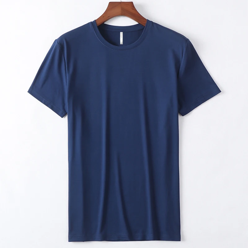 
wholesale cheap round neck moisture wicking polyester spandex elastic plain short sleeve t-shirt 