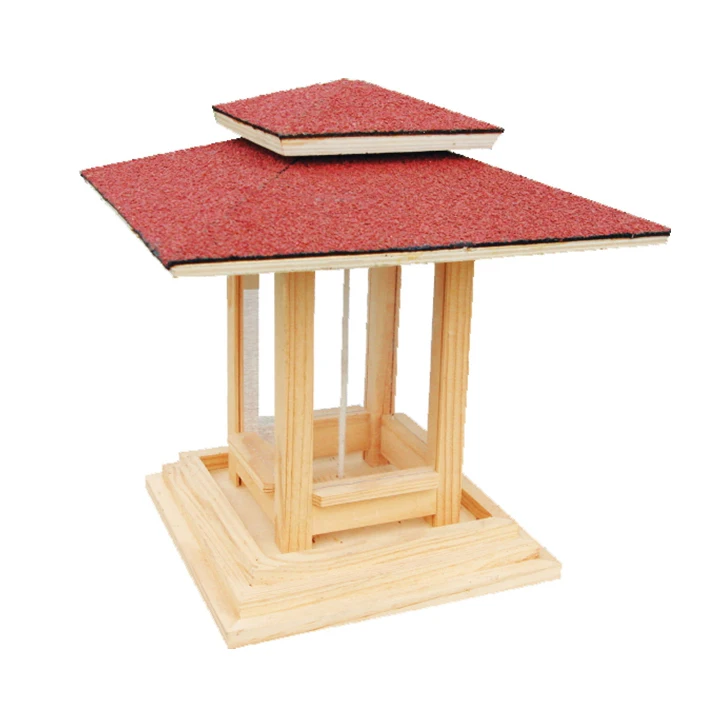 China Factory Wholesale Portable Newest Style Window Wooden Wild Bird Feeders With Cheap Price