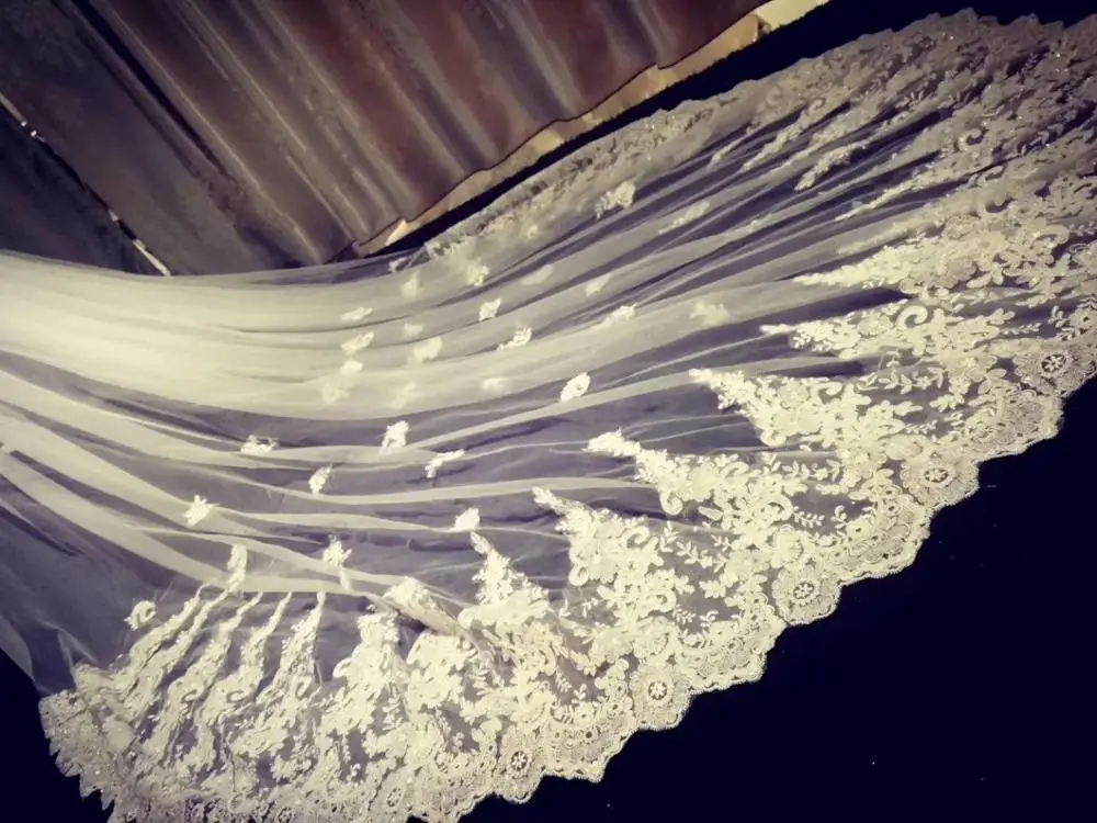 Wholesale bridal veils long lace wedding veils